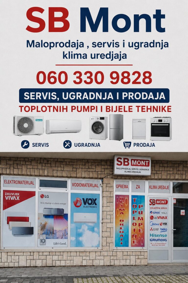 SB Mont – maloprodaja,servis i ugradnja klima uređaja