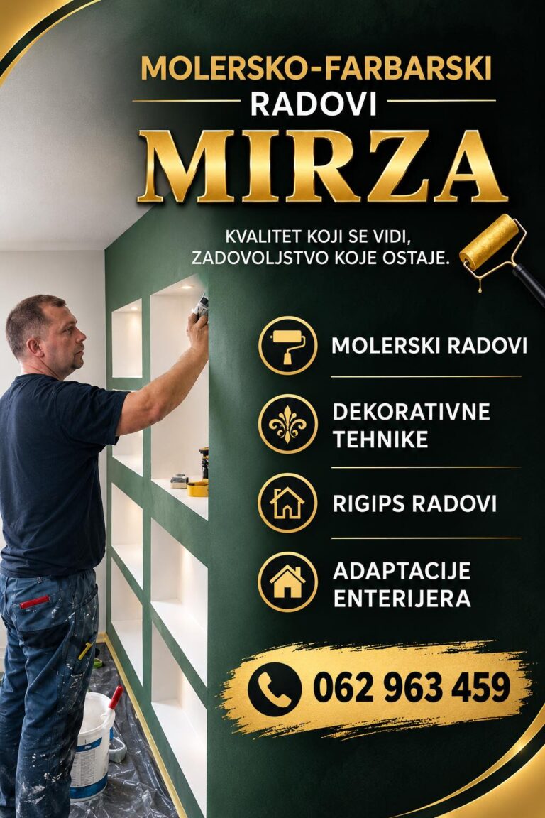 Molersko – farbarski radovi MIRZA
